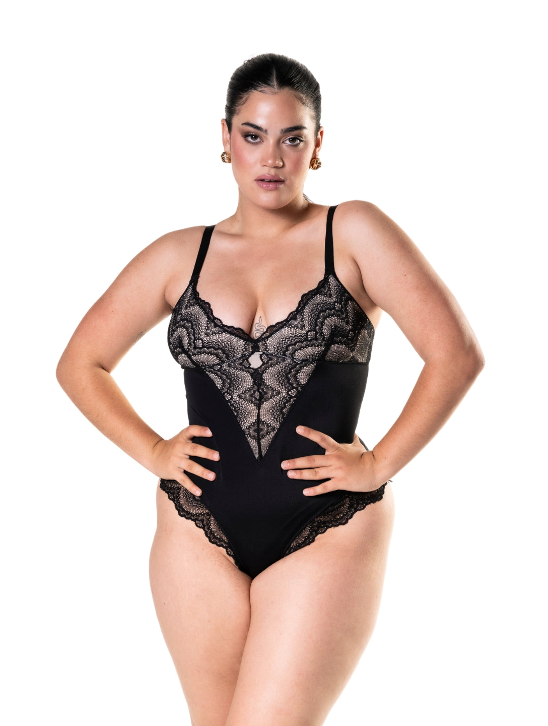 Shapewear half kanten Bodysuit