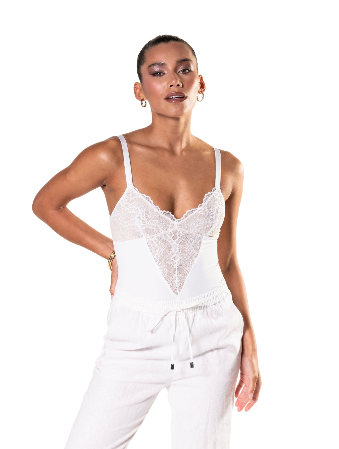 Shapewear half kanten Bodysuit