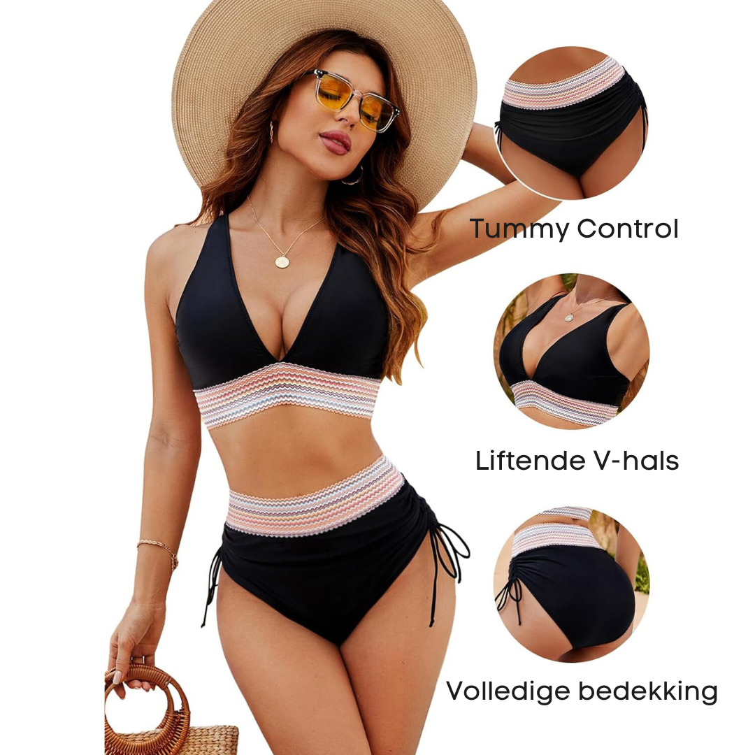 Corrigerende Bikini met Hoge Taille